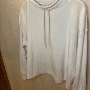 Lou & Grey Cream Cowl Neck Sweater